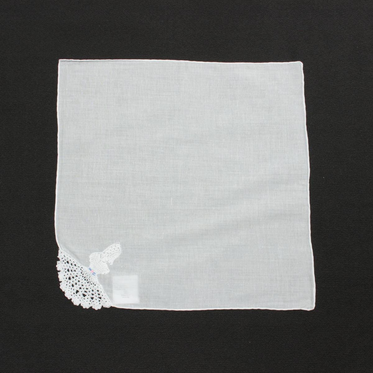 アミブルージュ,スワトウ手刺繍,レース,ハンカチ