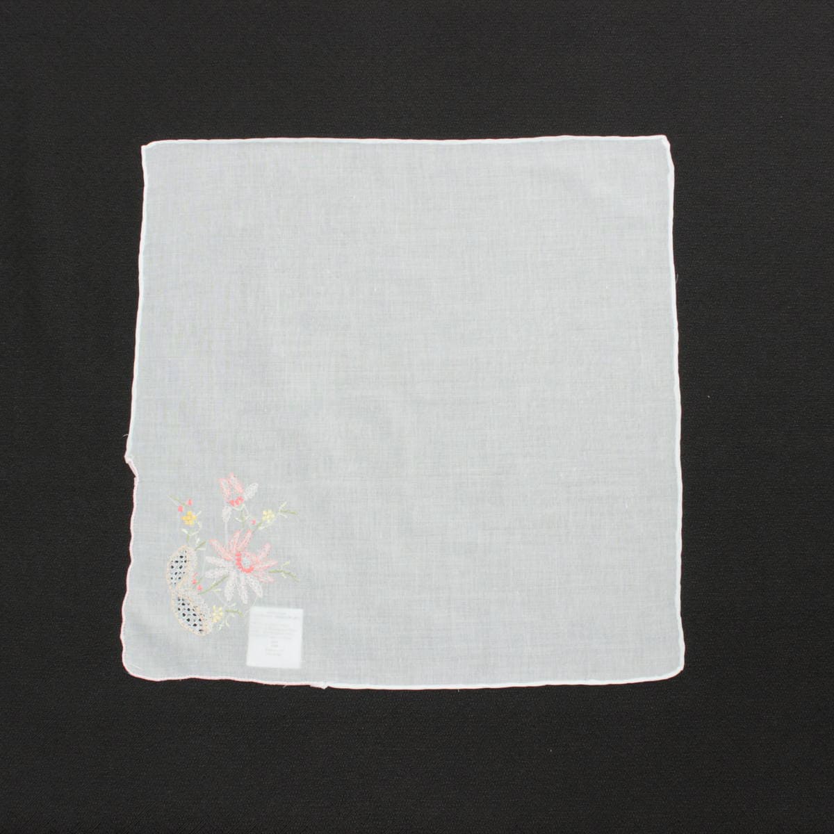 アミブルージュ,スワトウ手刺繍,レース,ハンカチ