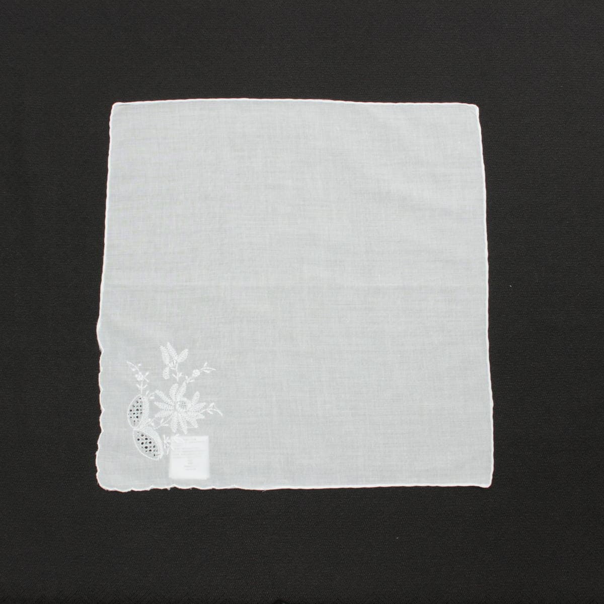アミブルージュ,スワトウ手刺繍,レース,ハンカチ