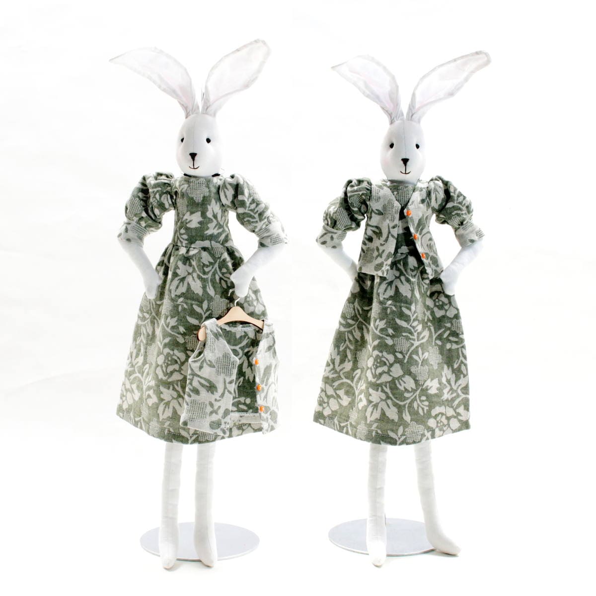 着せ替え対応うさぎちゃん用 ワンピース&ベスト ami-brugge,アミブル,着せ替え,うさぎちゃん
