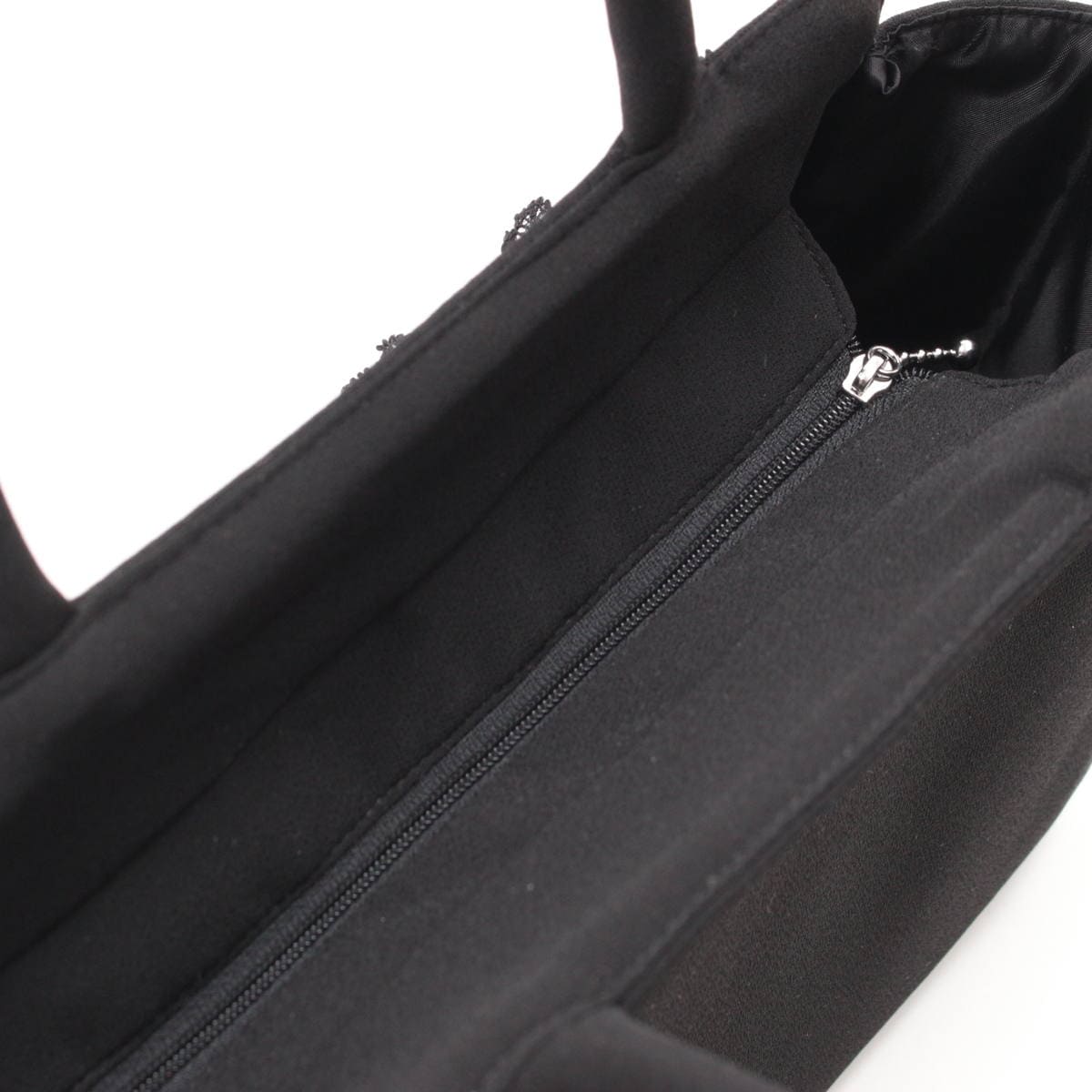 アミブルージュ,ジャカード織,ロゼットチャーム,バッグ,A4,横型