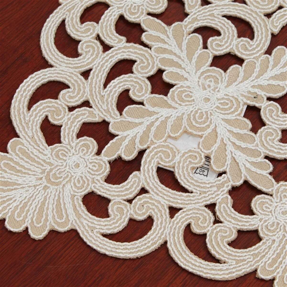 コースター コード刺繍 約12×12cm [Victorian Damask]｜インテリア