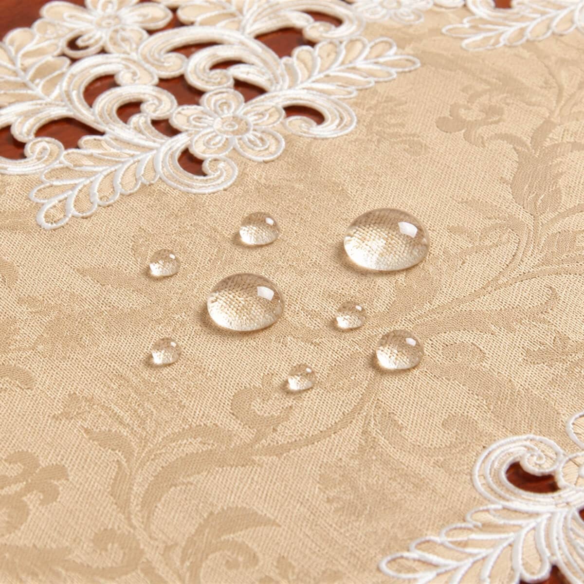 テーブルセンター コード刺繍 約40×75cm [Victorian Damask