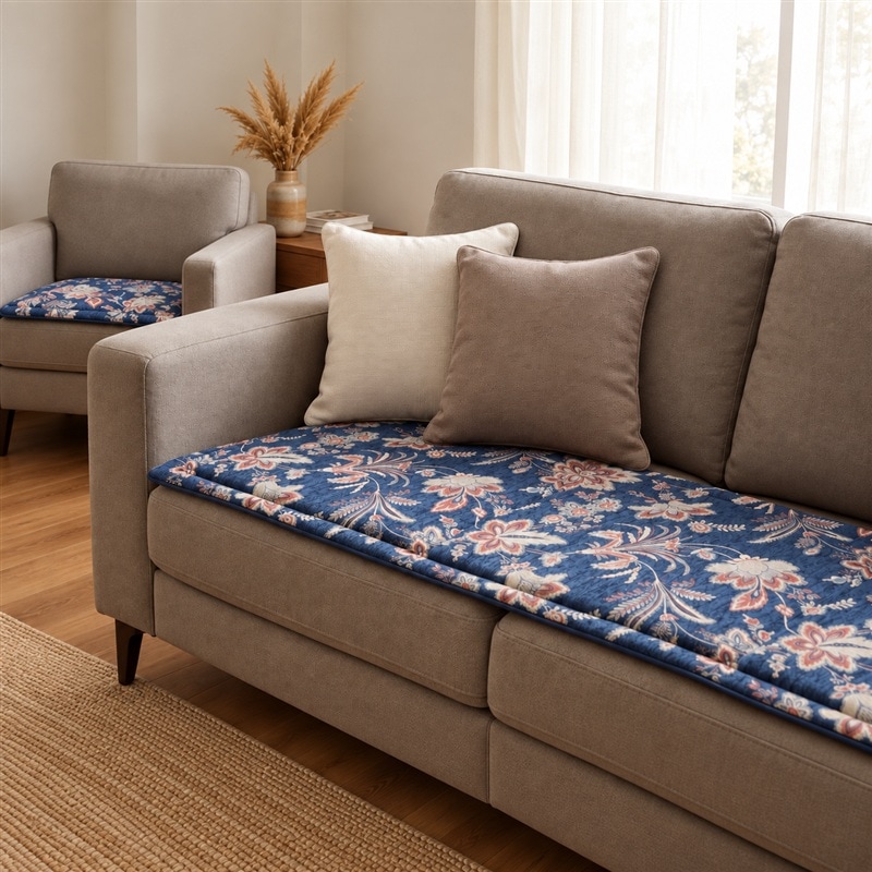 ロングシートクッション シェニール織 約55×170cm [FIOR NOTT