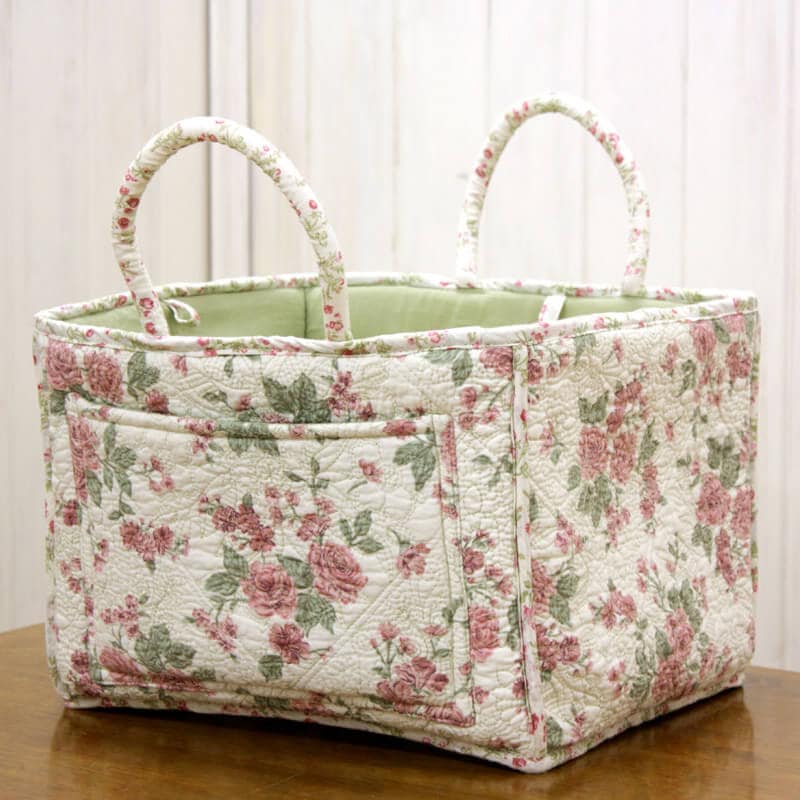コットンキルト 403 ソフトバスケット 約31×26×25cm｜インテリアレース