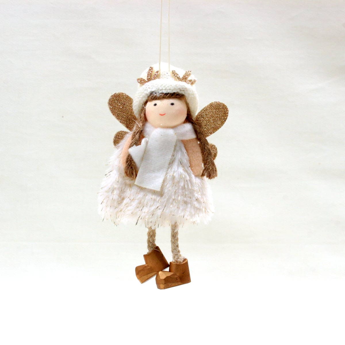 Xmas オーナメント 天使 約15×9×4cm｜インテリアレース・テーブル