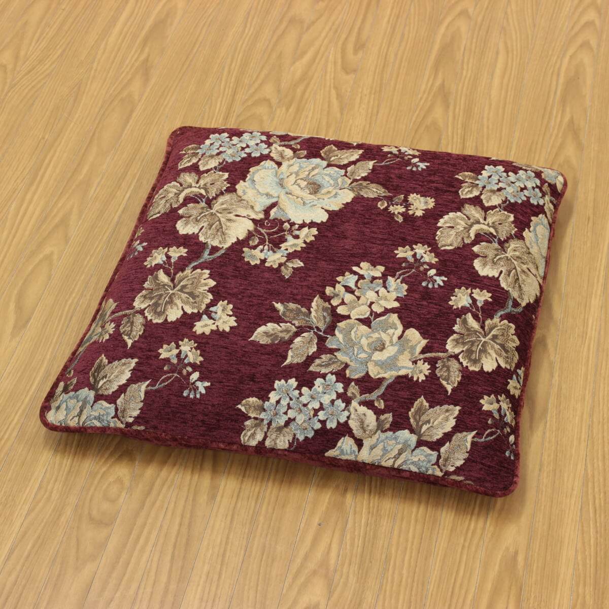 Matilda シェニール織 座布団カバー 約55 59cm アミ ブルージュ レース 刺繍 インテリア雑貨のお店