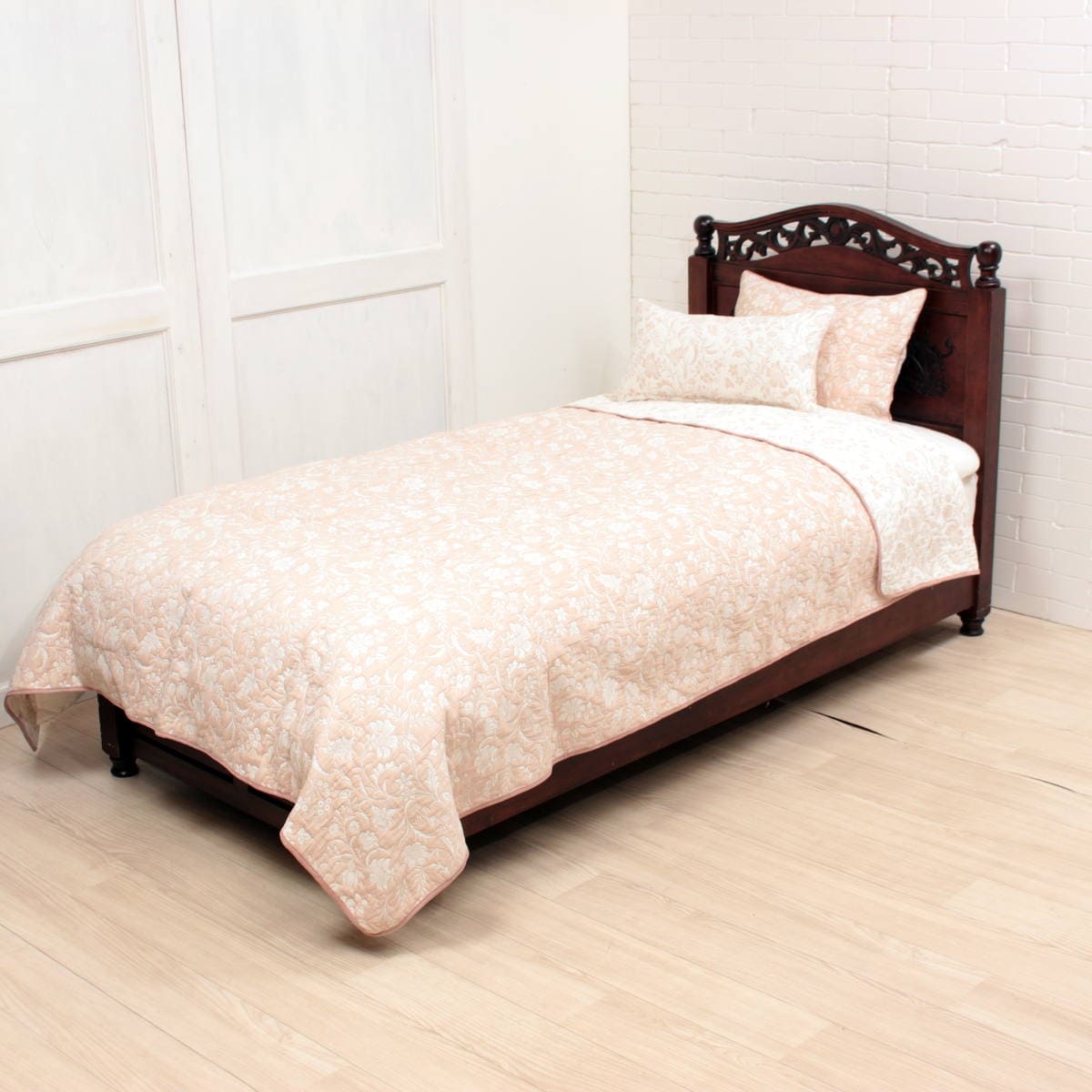 ふくれ織 ベッドカバー 約180×260cm [fuku-ori days]｜インテリア