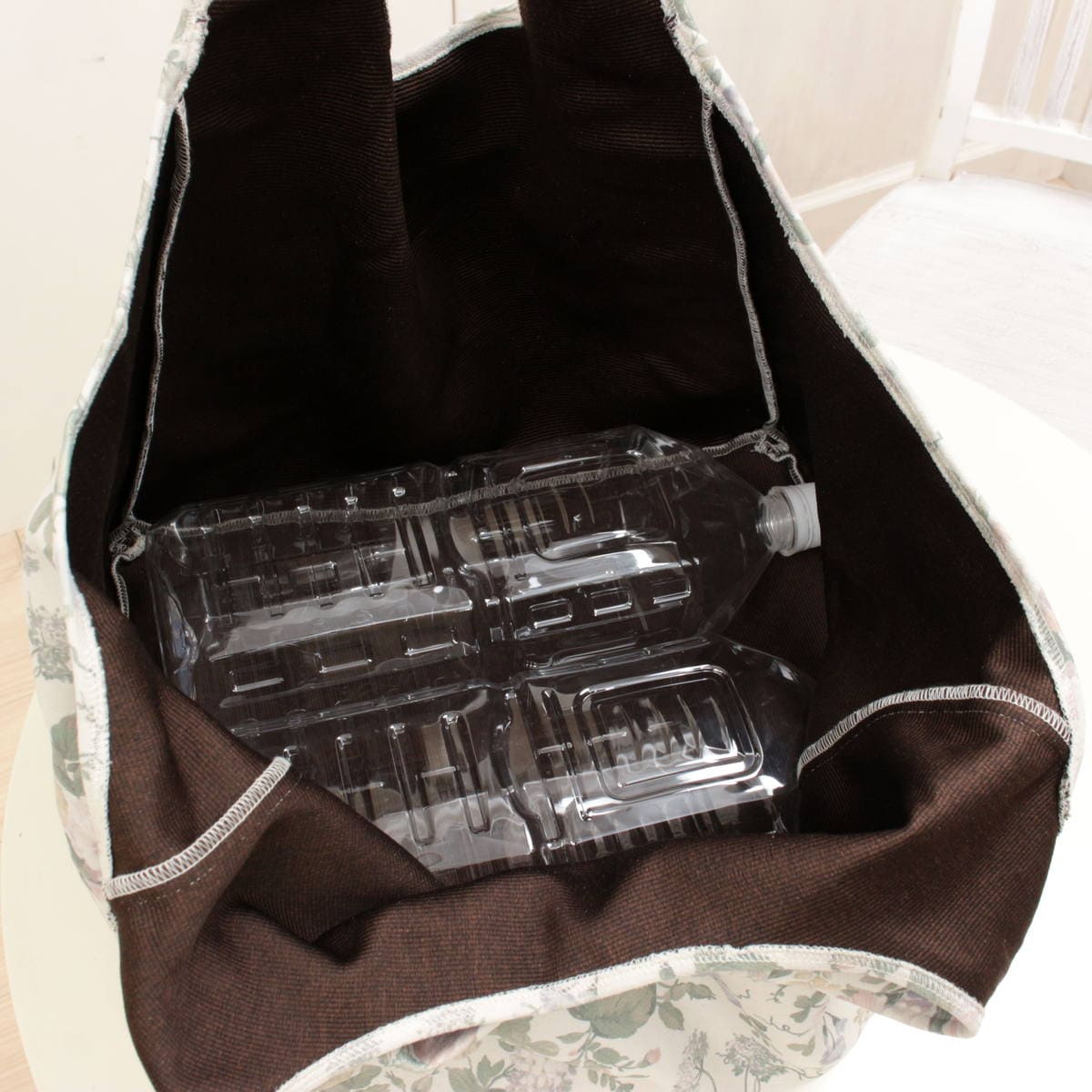 ベルールのショッピングバッグ アミブルージュ,amibrugge,インテリアレース,ファブリック,ポーチ,バッグ