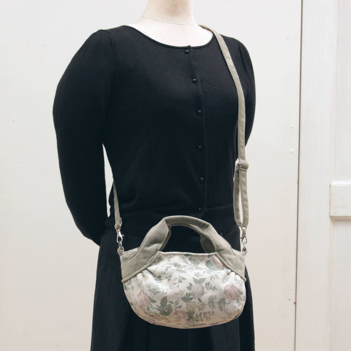 ベルールのミニボニートートバッグ アミブルージュ,amibrugge,インテリアレース,ファブリック,ポーチ,バッグ