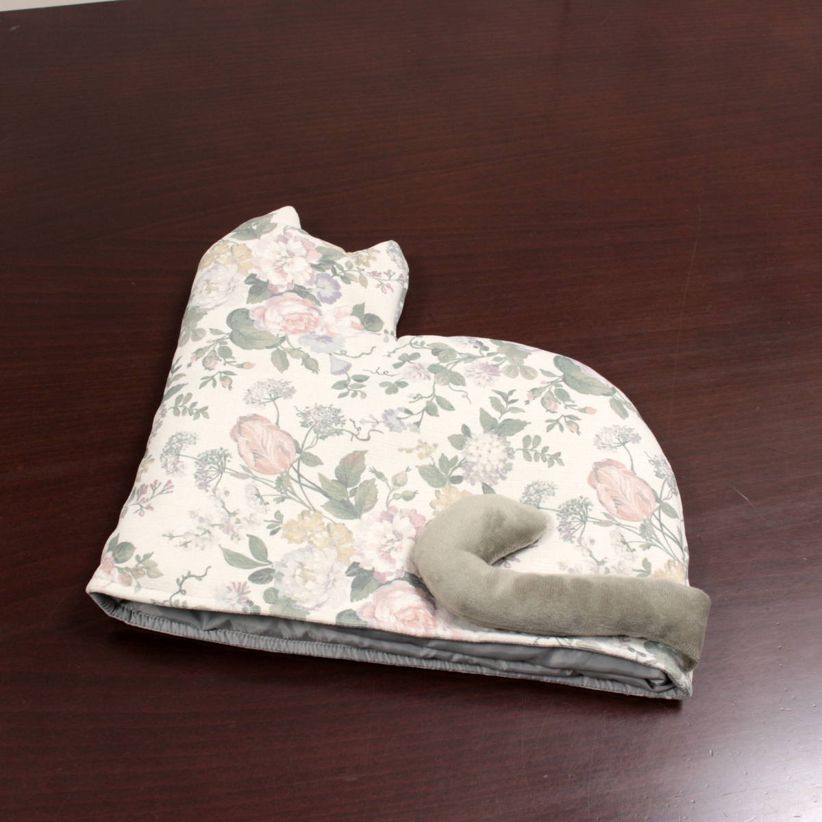 撥水加工フラワープリント生地 アミブルージュ,ヨーロッパ,インテリア,はっ水,撥水