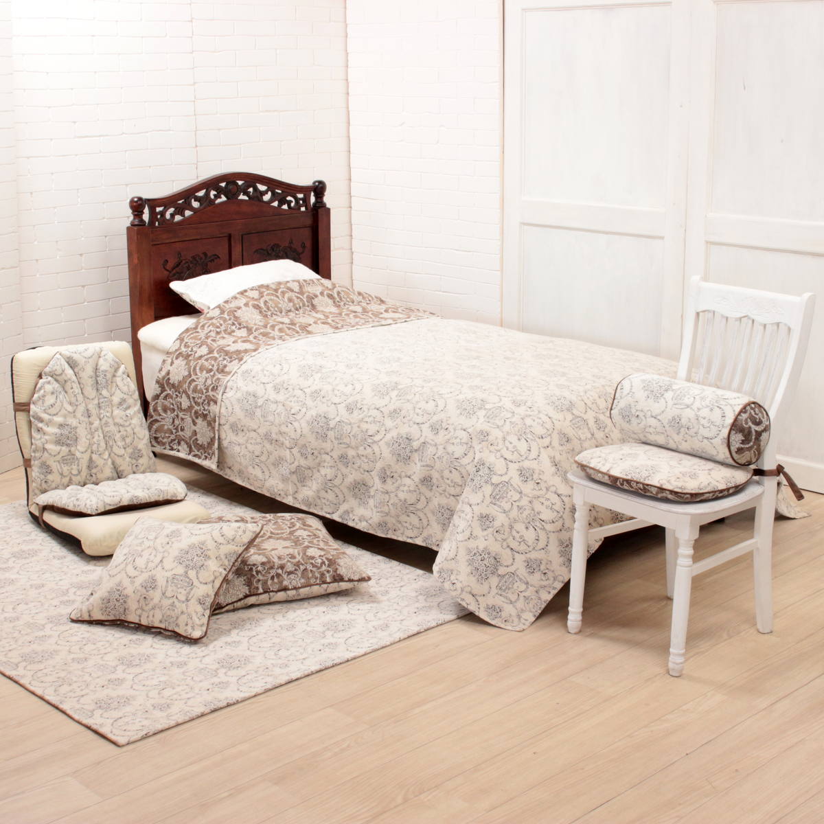 シェニール織 テーブルランナー 約30×230cm [Toile Classique