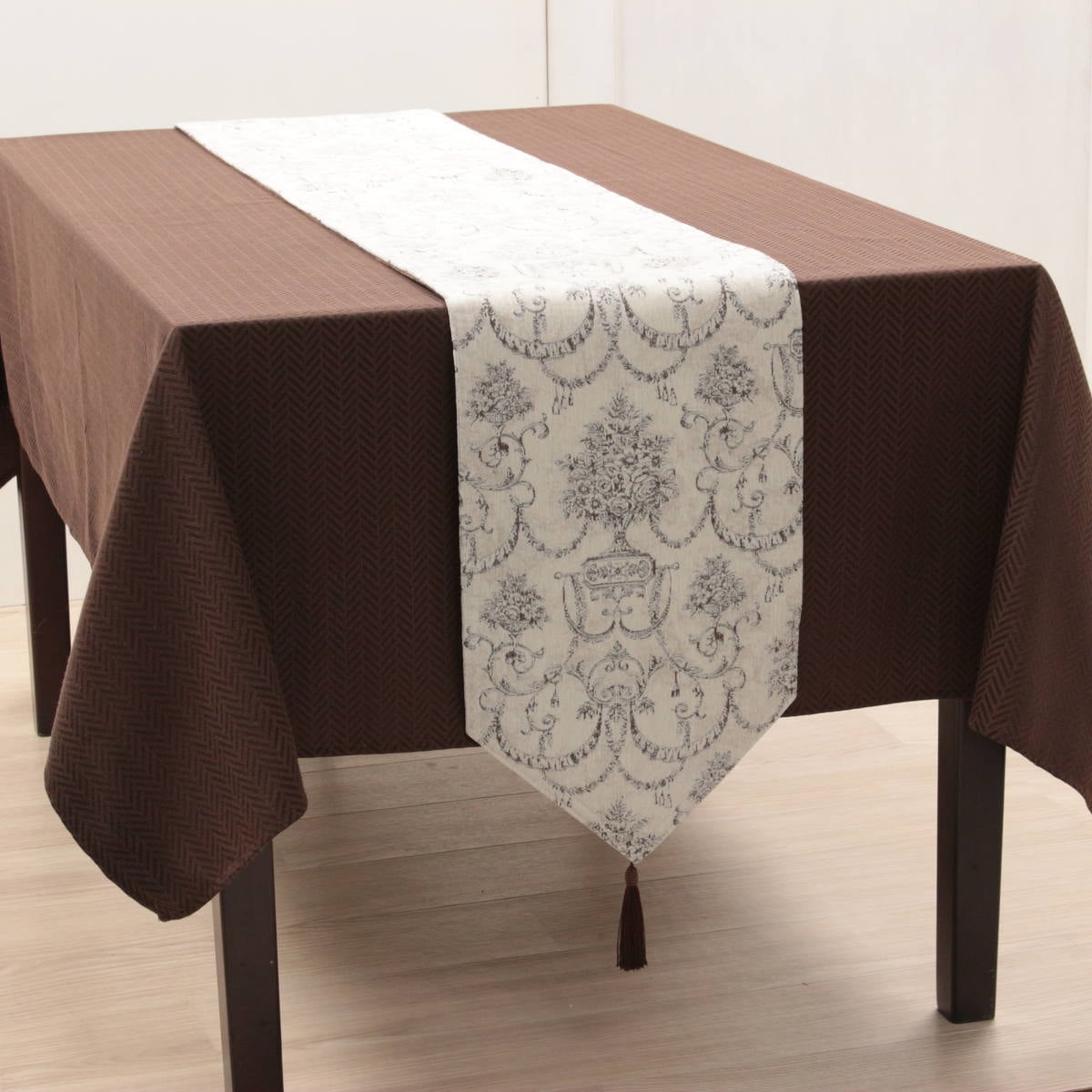 シェニール織 テーブルランナー 約30×230cm [Toile Classique