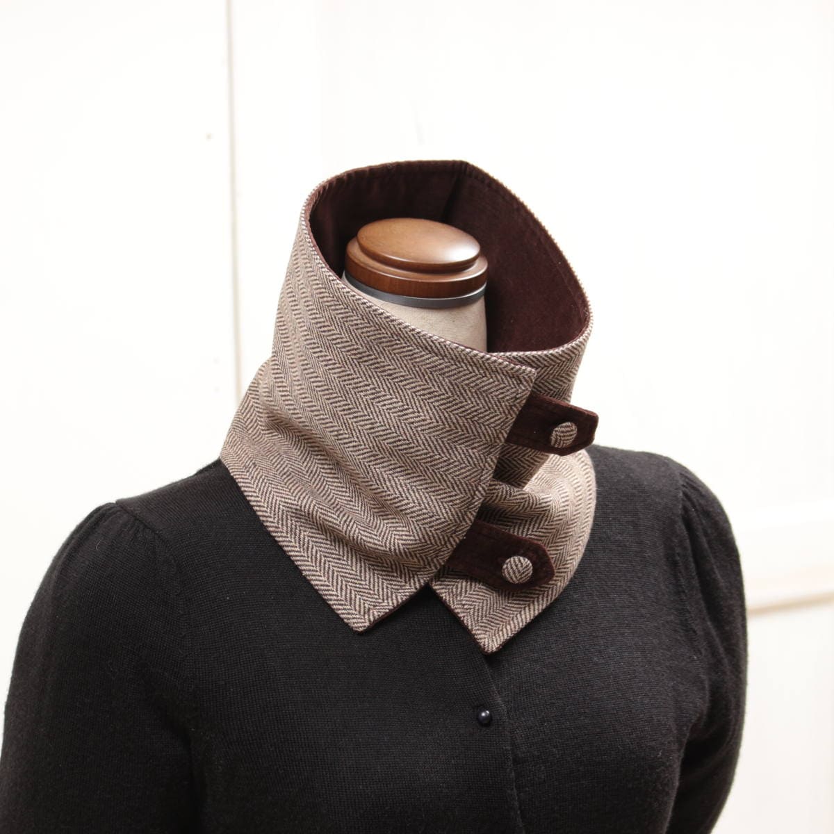 ネックウォーマー,マフラー,ツイード