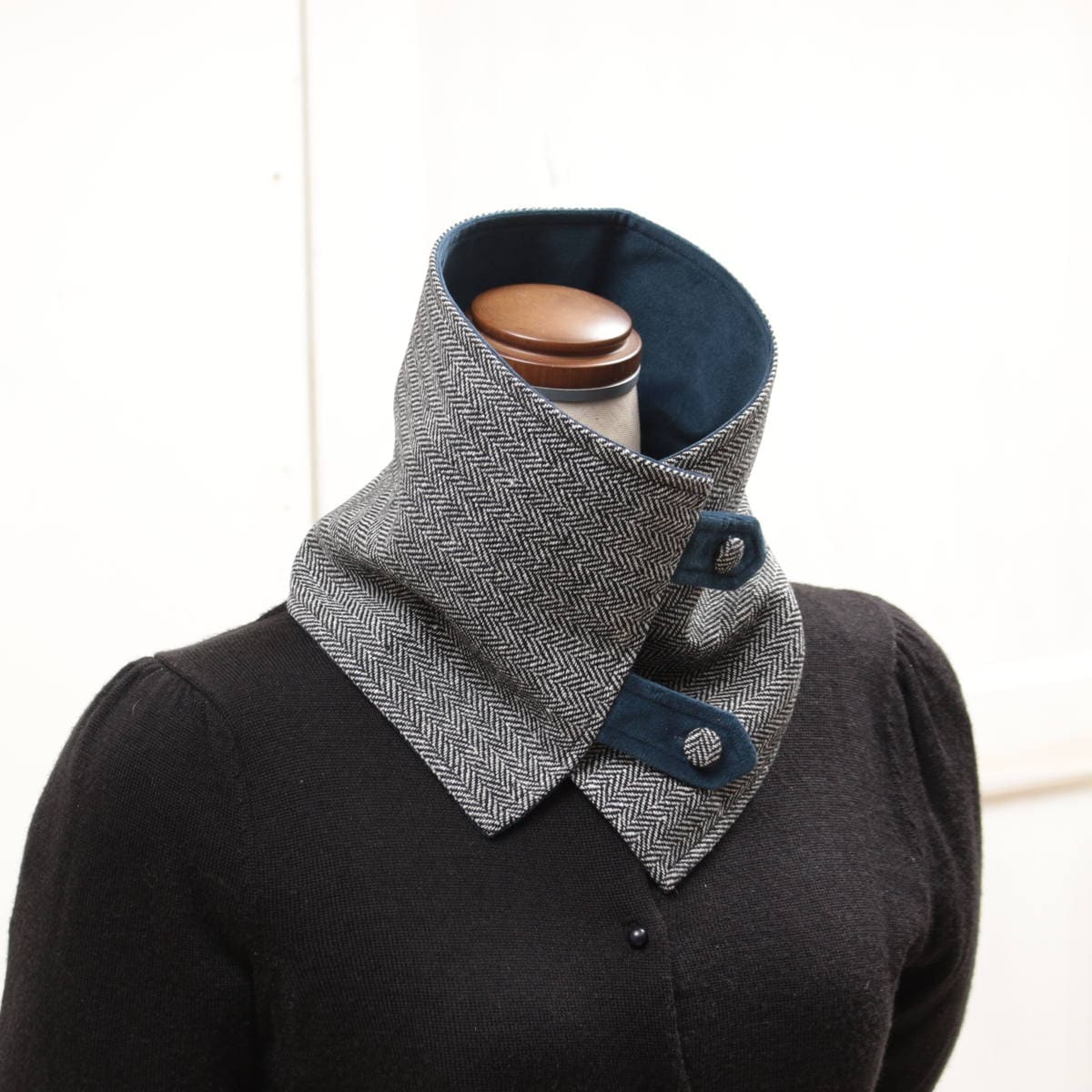 ネックウォーマー,マフラー,ツイード