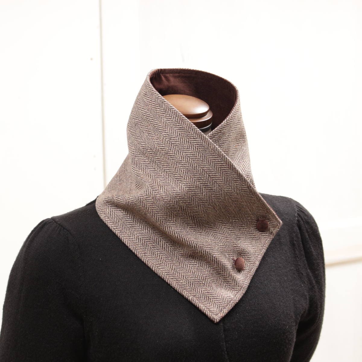 ネックウォーマー,マフラー,ツイード