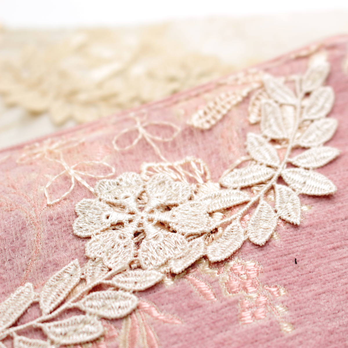 フラットポーチ シェニール織 約13×21cm [Elisea]｜インテリアレース