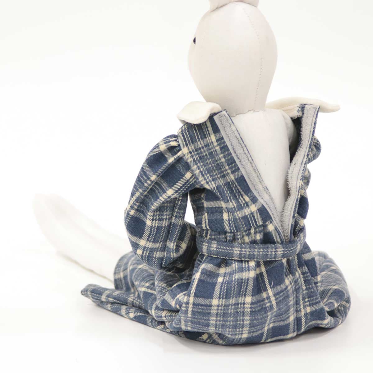 着せ替え用】チェック柄フランネルワンピース 約32×20cm｜インテリア