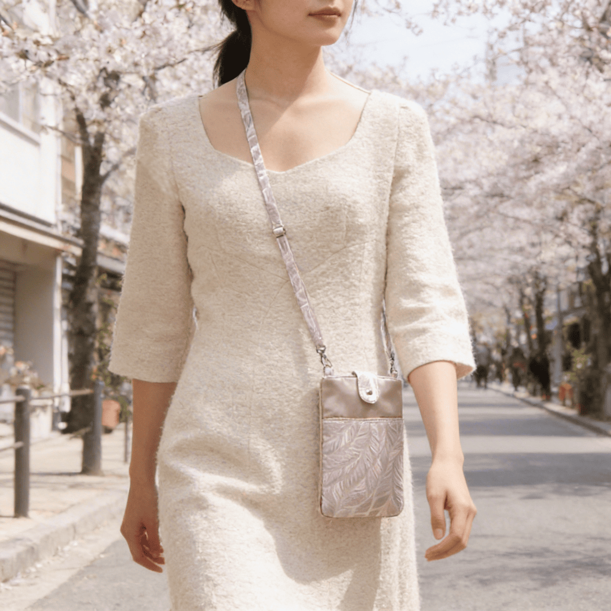 アミブルージュ,amibrugge,インテリアレース,ファブリック,ポーチ,バッグ,ジャカード織