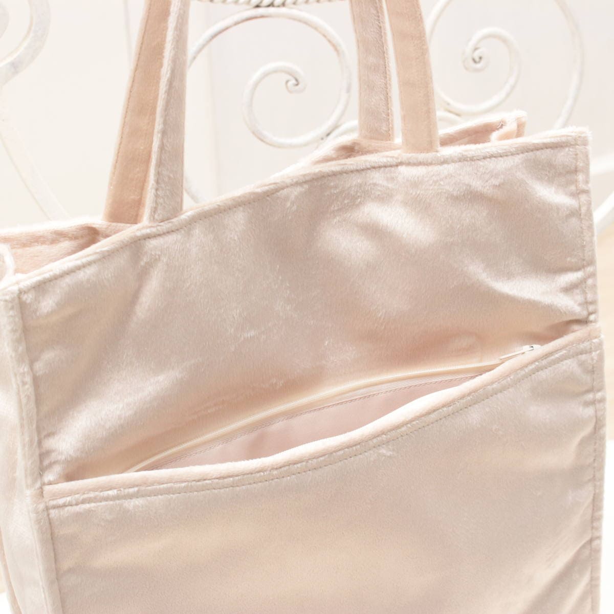 アミブルージュ,amibrugge,インテリアレース,ファブリック,シェニール織,ポーチ,バッグ