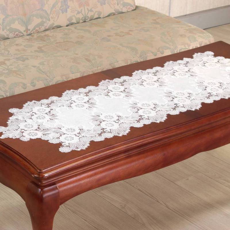 floreale ギュピールレース テーブルセンター 約38×120cm｜インテリア