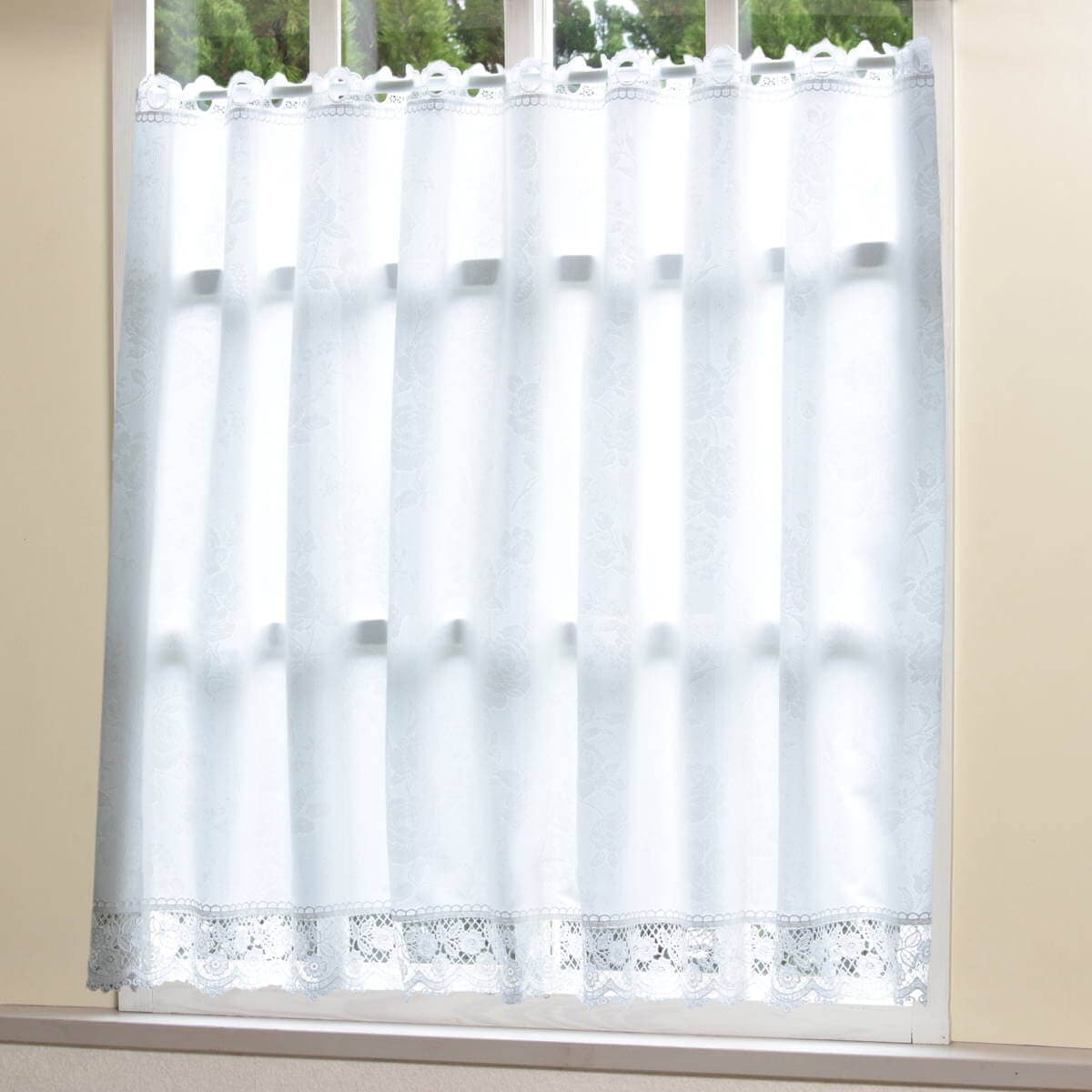 アミブルージュ,レース,カフェカーテン75cm