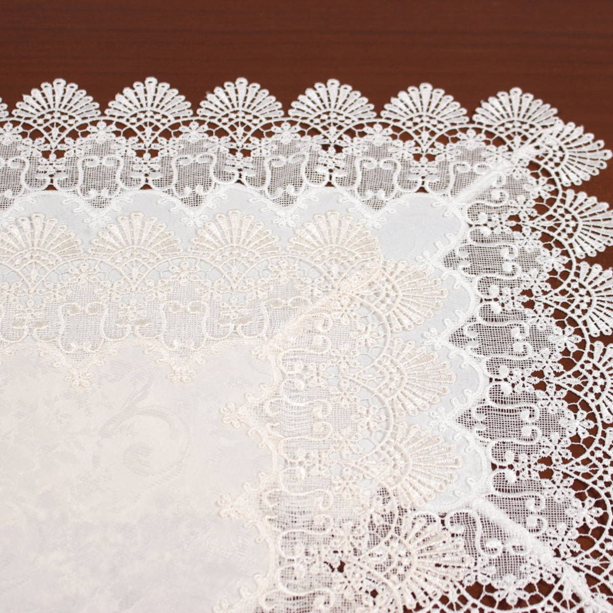 ギュピールレース(撥水加工)のテーブルセンター