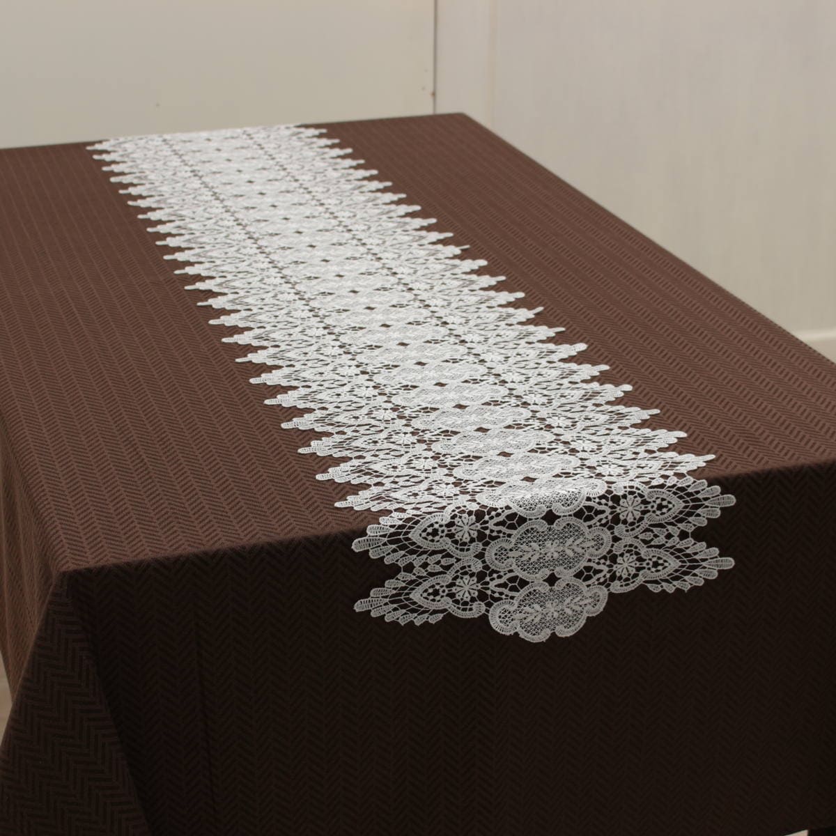 テーブルセンター 総ギュピールレース 約30×140cm [Lacielle