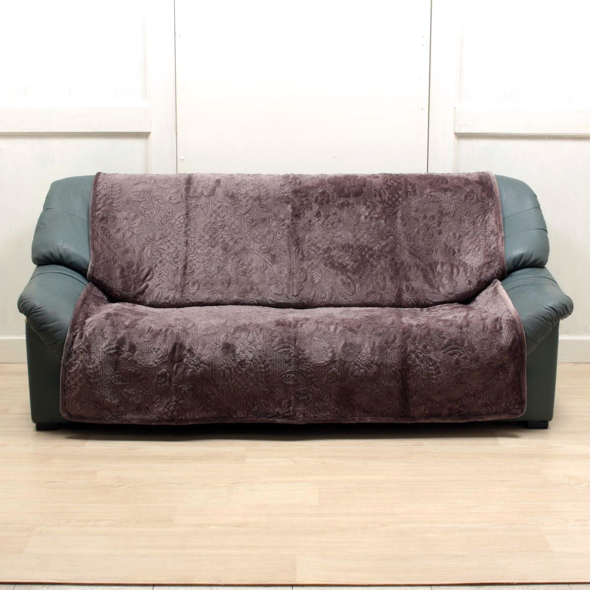 花柄マイクロファイバーキルト