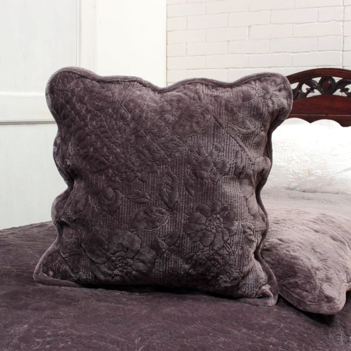 花柄マイクロファイバーキルト