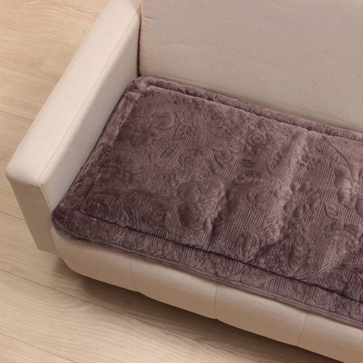 花柄マイクロファイバーキルト