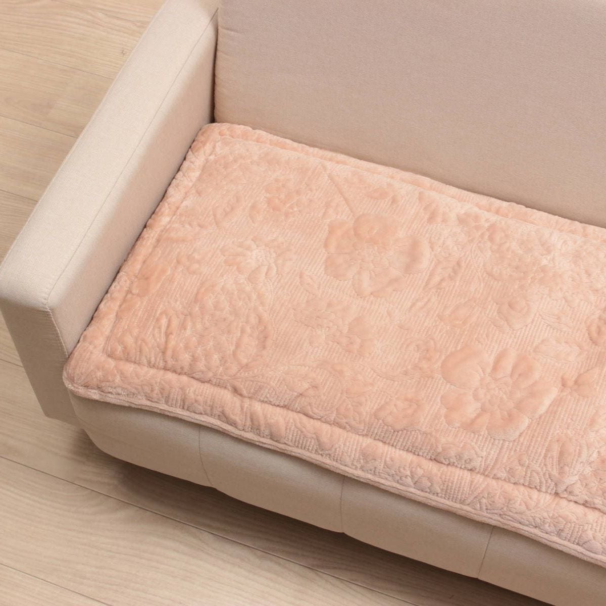 花柄マイクロファイバーキルト