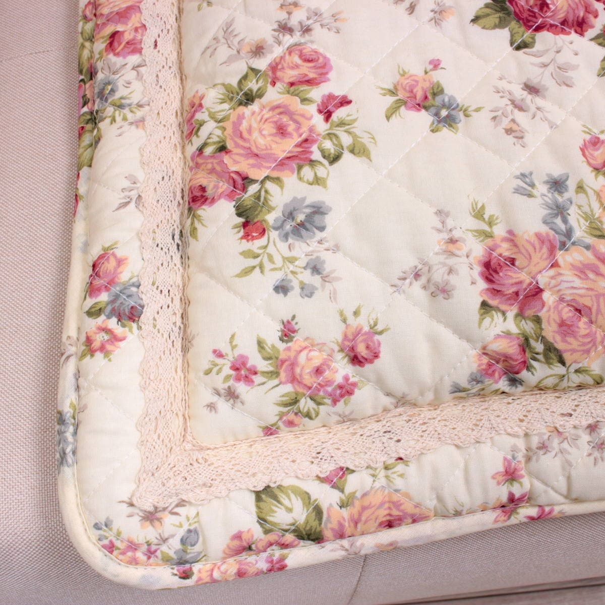 アミブルージュ,ミモザ柄,シートクッション,ソフト