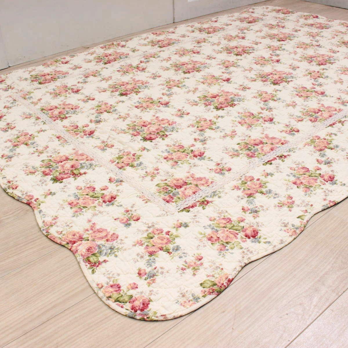 コットンキルト マルチカバー 約195×245cm [Rose Mellow]｜アミ