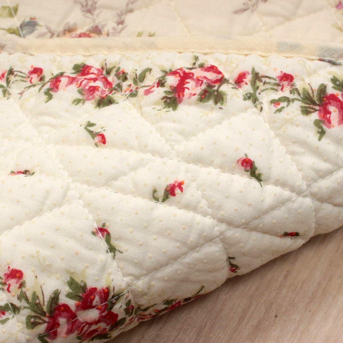 アミブルージュ,懐かしい,ローズ柄,マット,足元,すべりにくい