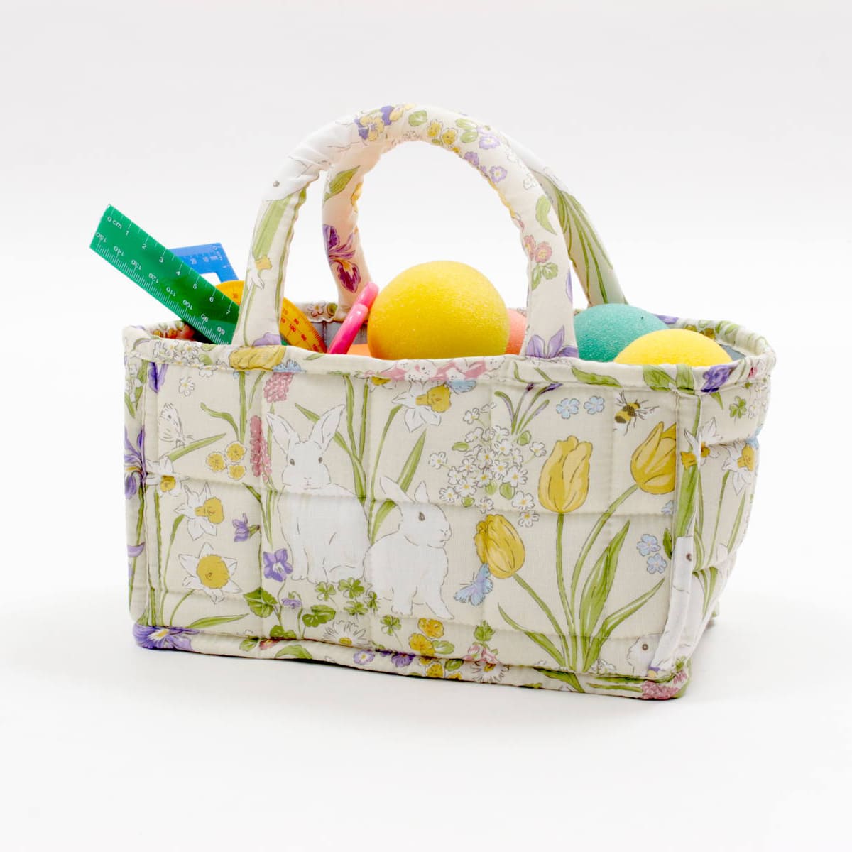 コスメ用品の整理にも ami-brugge,コットン,アミブルージュ,Lapin Quiltine,ラパンキルティーヌ