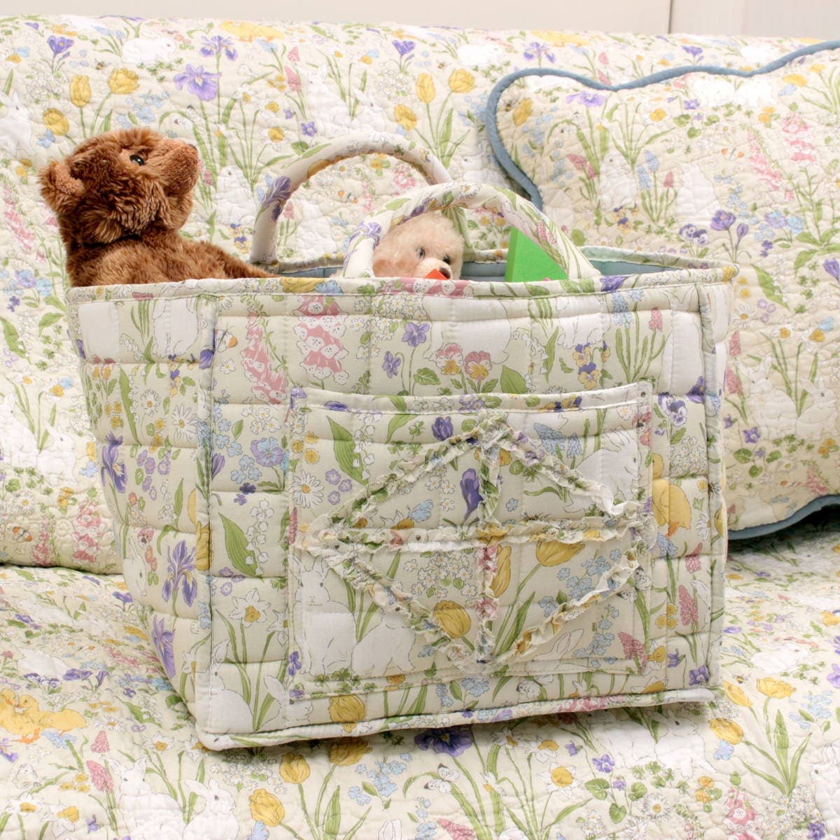 アミブルージュ,Lapin Quiltine,ラパンキルティーヌ,キルト,ソフト,バスケット