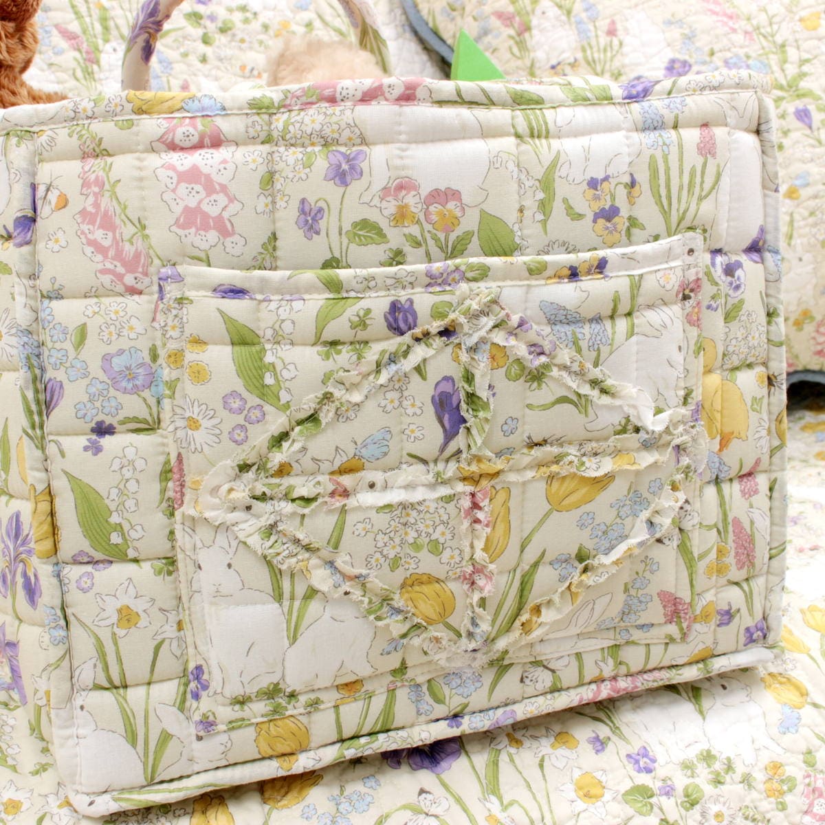 アミブルージュ,Lapin Quiltine,ラパンキルティーヌ,キルト,ソフト,バスケット