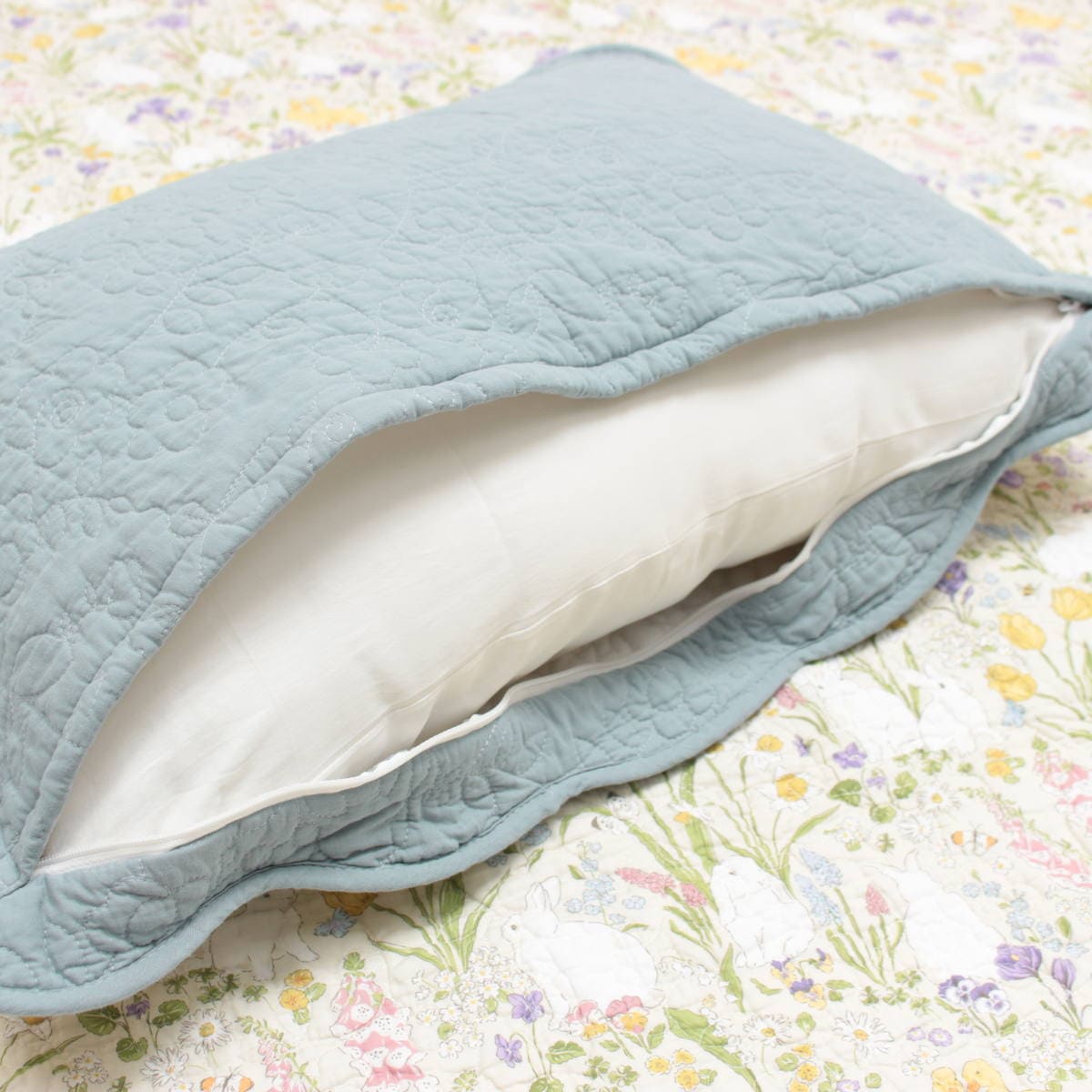 アミブルージュ,Lapin Quiltine,ラパンキルティーヌ,キルト,ピローケース,43×63