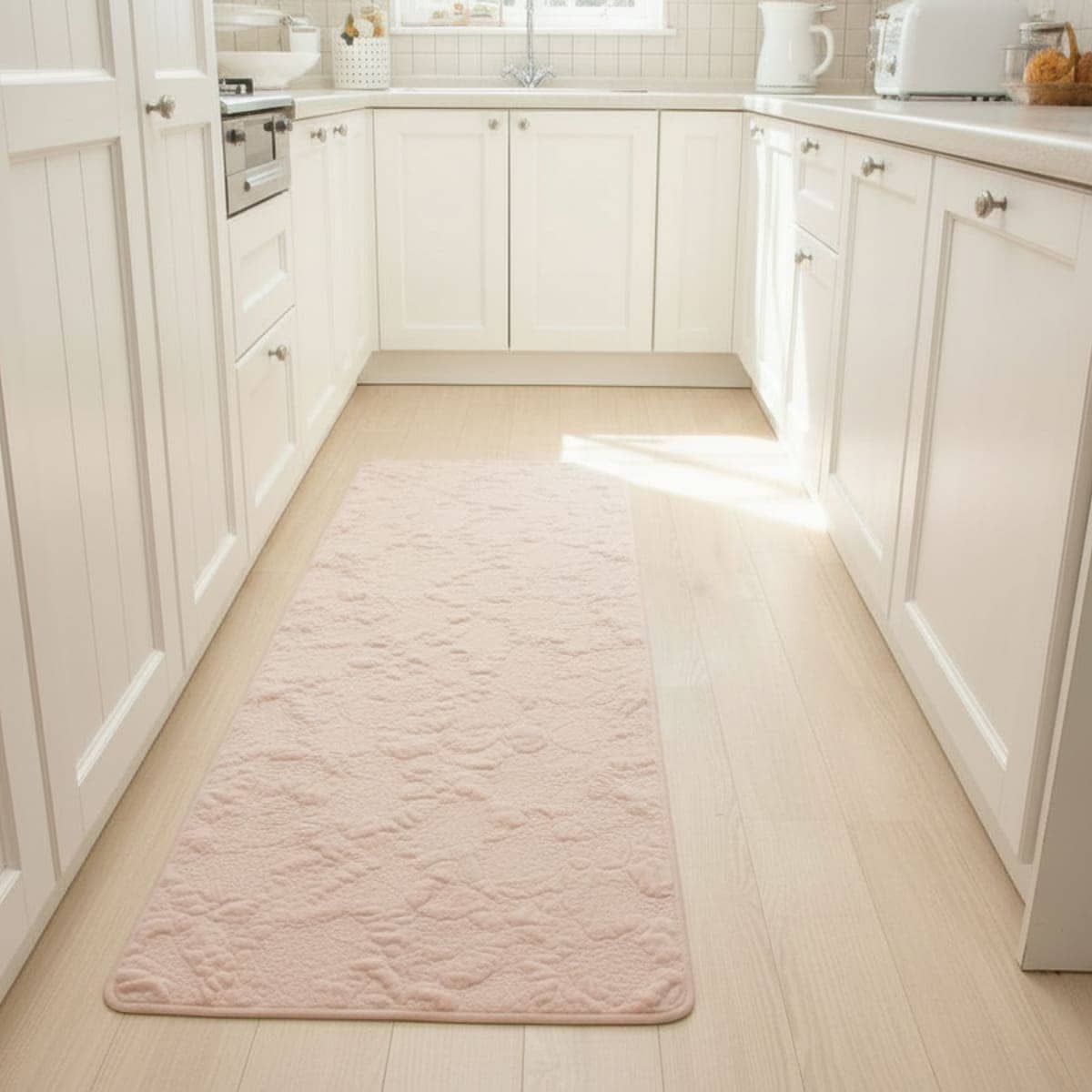 アミブルージュ シャルールキルトのロングマット ami-brugge,Chaleur Quilt,シャルール,マイクロファイバー,キルト,キルティング,無地