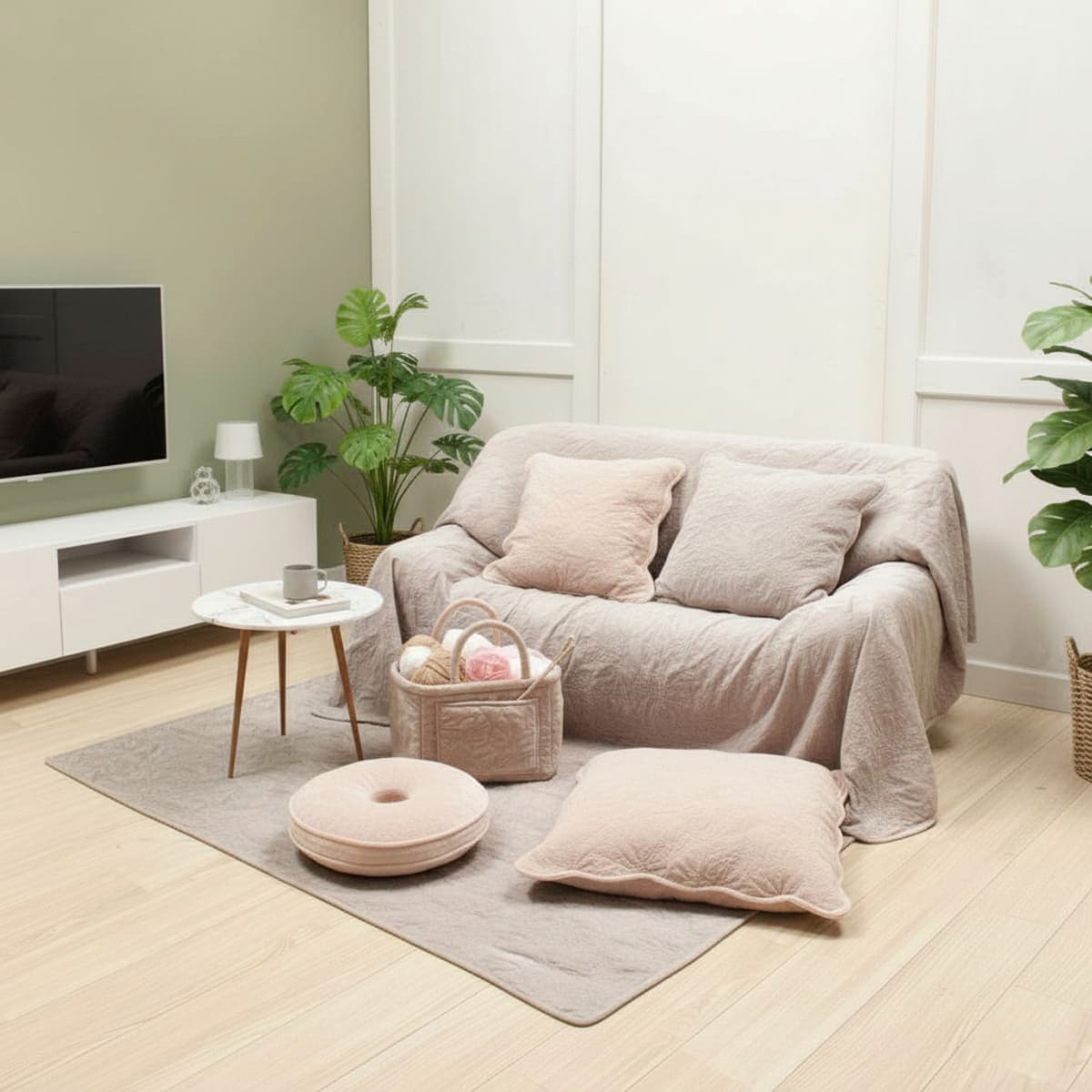 ami-brugge,Chaleur Quilt,シャルール,マイクロファイバー,キルト,無地