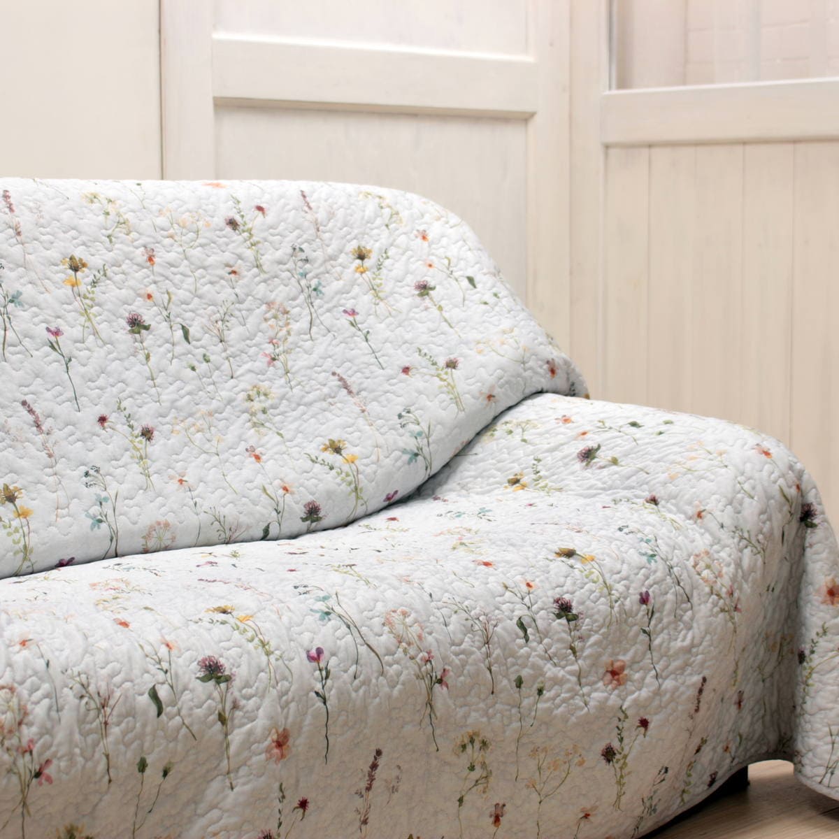 ami-brugge,接触冷感,キルティング,植物柄,マルチカバー