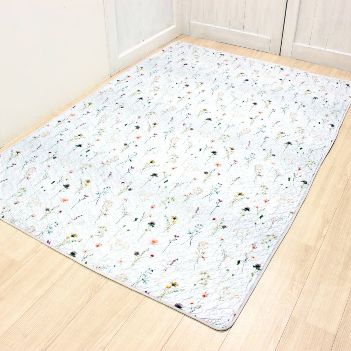 ami-brugge,接触冷感,キルティング,植物柄,マルチカバー