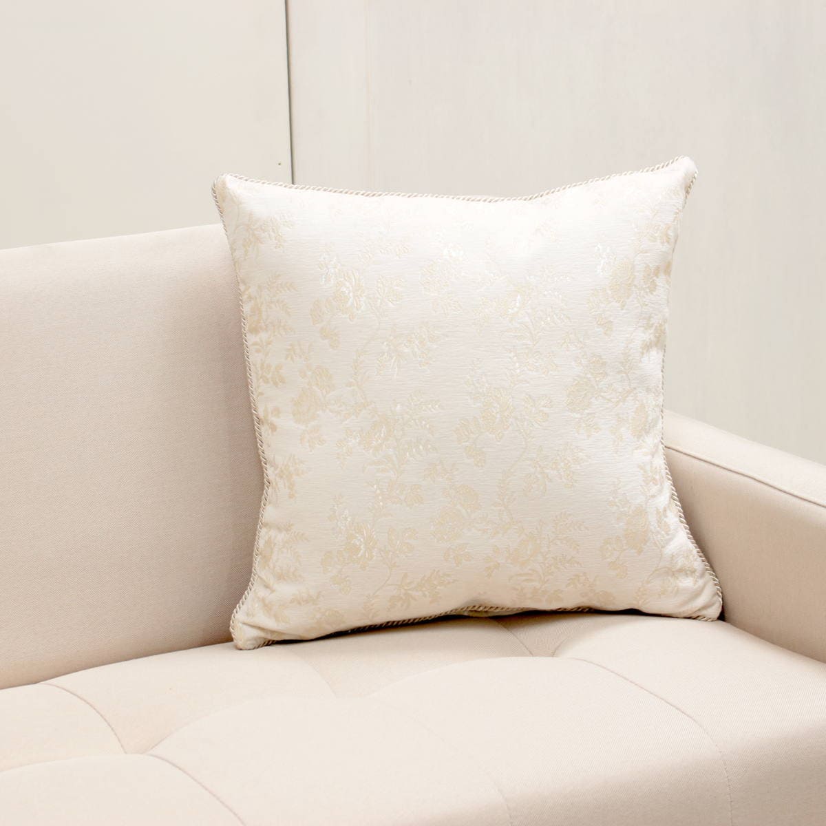 クッションカバー シェニール織 約45×45cm [Aurelia]｜インテリア