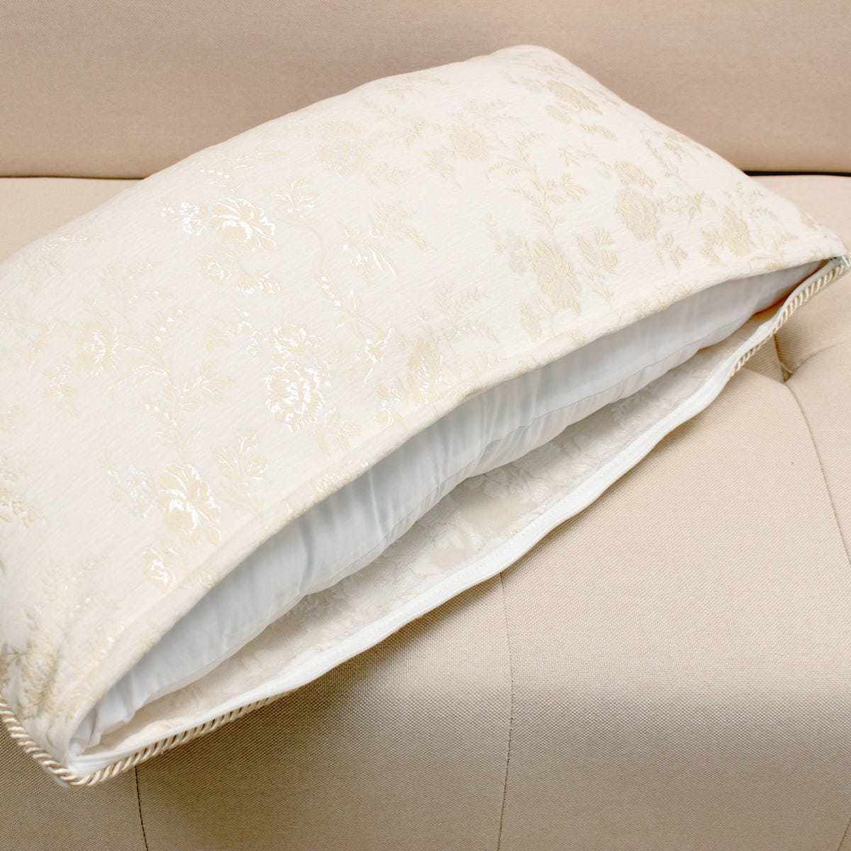 ピロークッション シェニール織 約30×60cm [Aurelia]｜インテリア