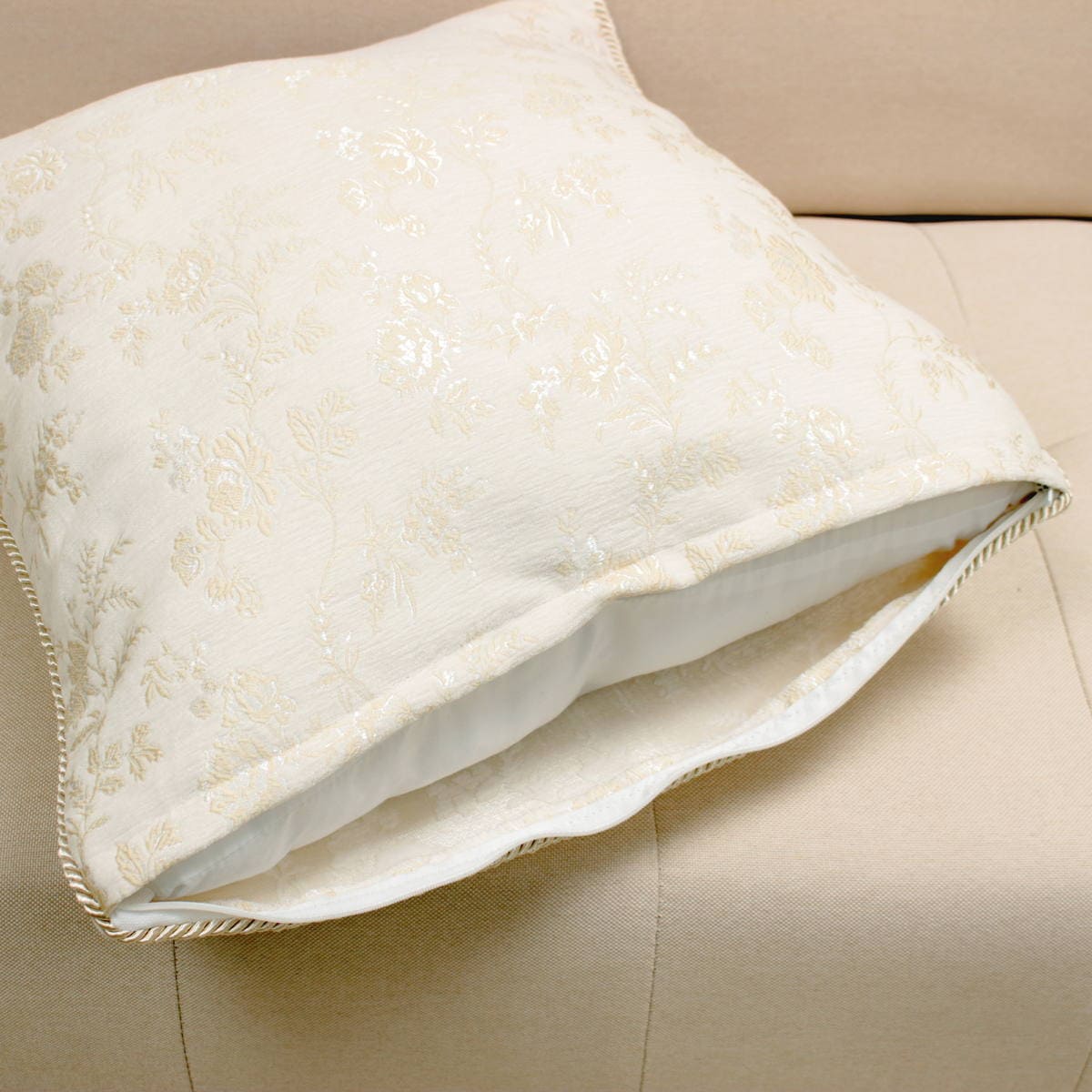 クッションカバー シェニール織 約45×45cm [Aurelia]｜インテリア