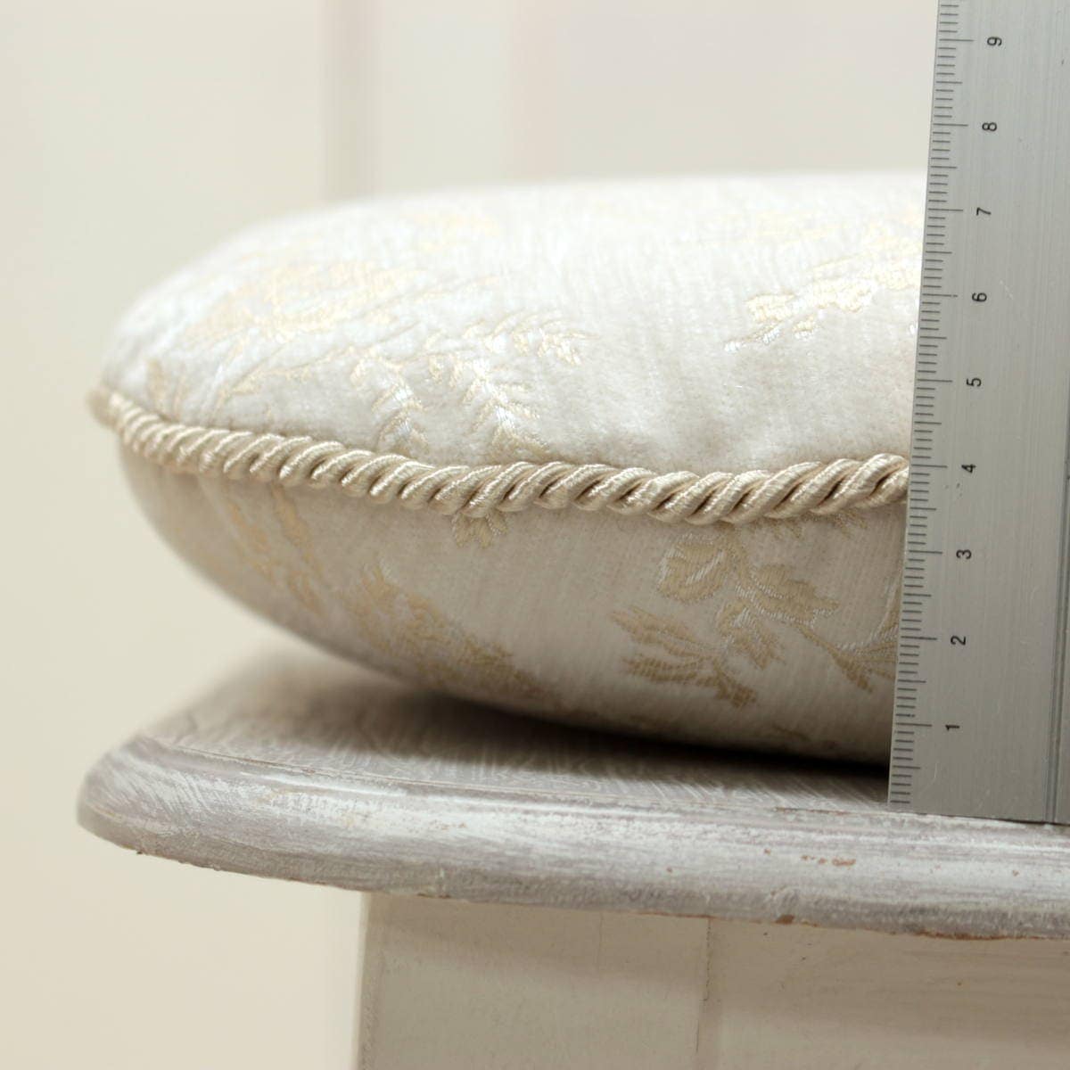 紐付シートクッション シェニール織 約43×45cm [Aurelia]｜インテリア