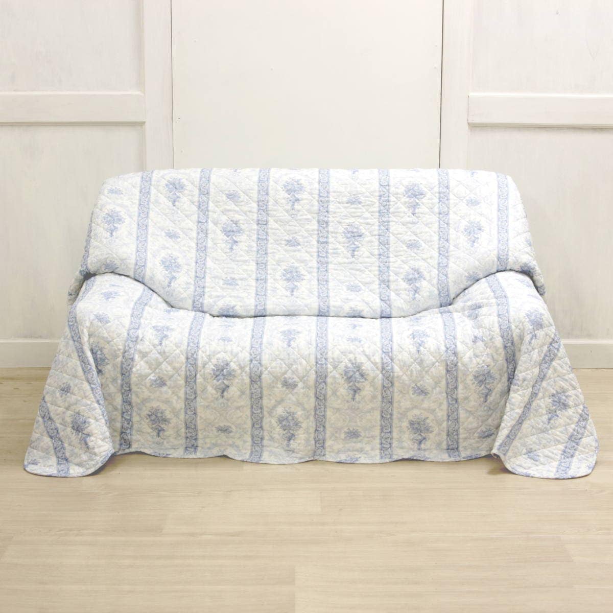 接触冷感キルト マルチカバー 約200×205cm [Toile Frais]｜インテリア