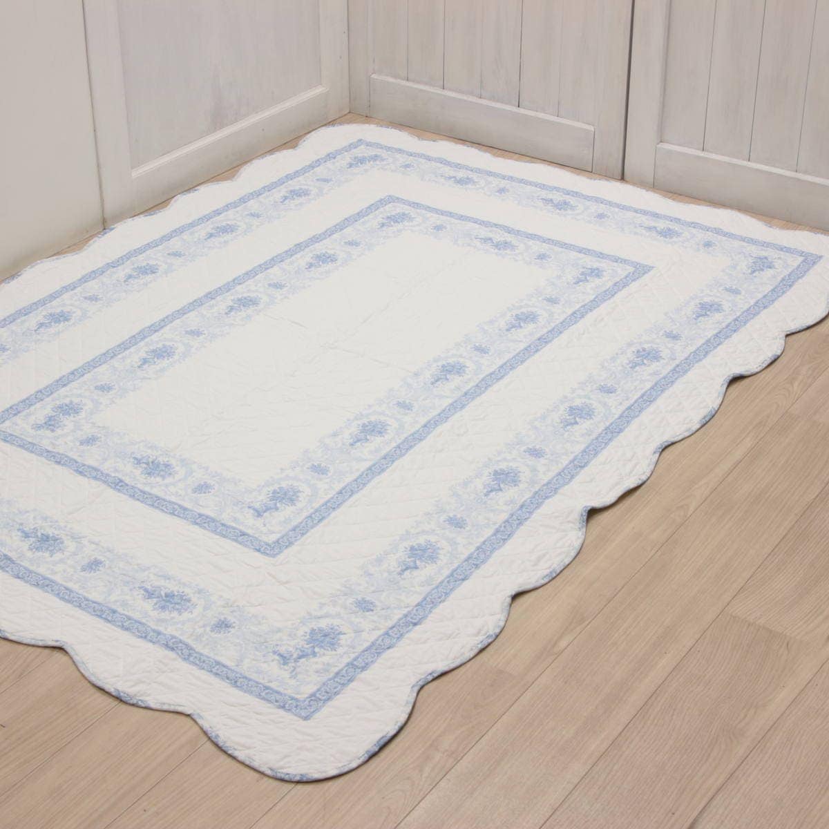 接触冷感キルト マルチカバー 約200×205cm [Toile Frais]｜インテリア