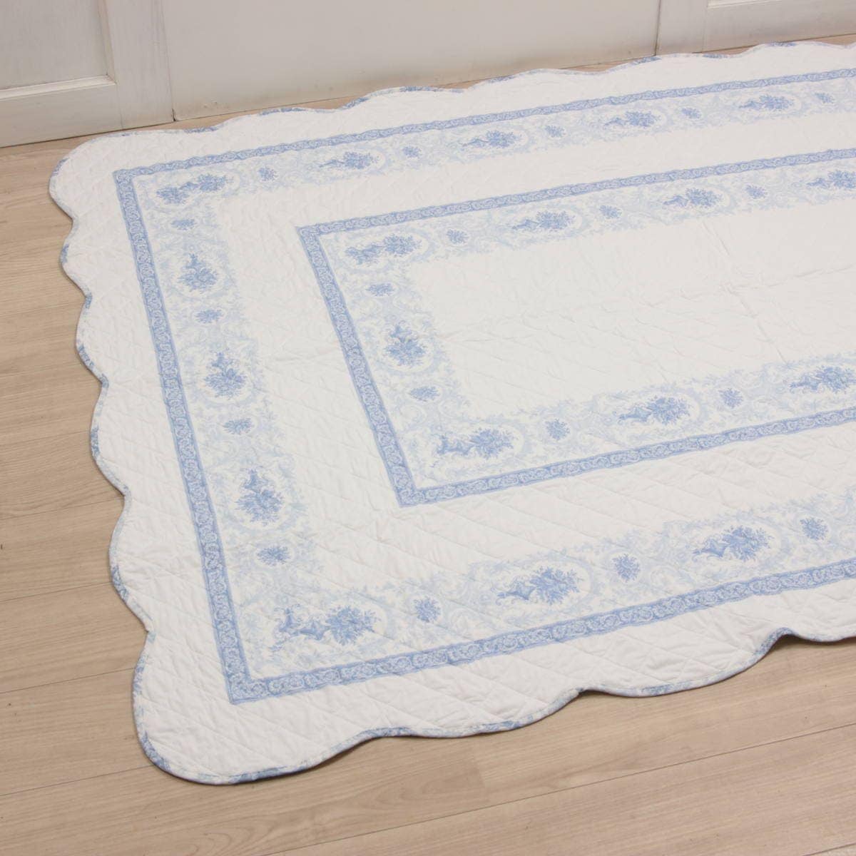 接触冷感キルト マルチカバー 約200×205cm [Toile Frais]｜インテリア